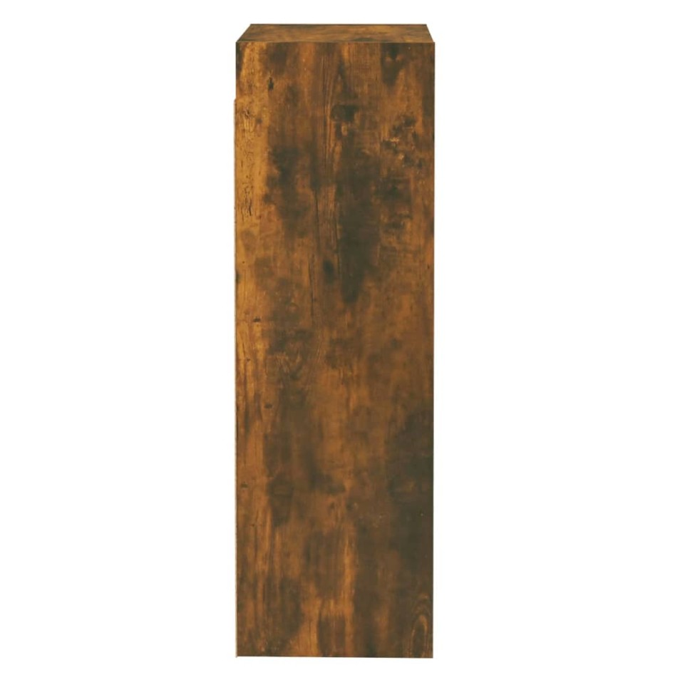 Mueble para TV madera de ingeniería roble ahumado 30,5x30x90