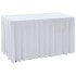 Fundas elásticas de mesa 2 uds con falda 120x60,5x74 cm