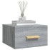 Mesitas de noche de pared 2 uds color gris Sonoma 35x35x20