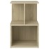 Mesita de noche madera contrachapada roble Sonoma 35x35x55