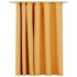 Cortina opaca con ganchos look de lino amarillo 290x245
