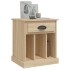 Mesita de noche color roble Sonoma 43x36x50