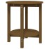 Mesa de centro de madera maciza de pino marrón miel Ø55x60