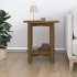 Mesa de centro de madera maciza de pino marrón miel Ø55x60