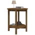 Mesa de centro de madera maciza de pino marrón miel Ø55x60