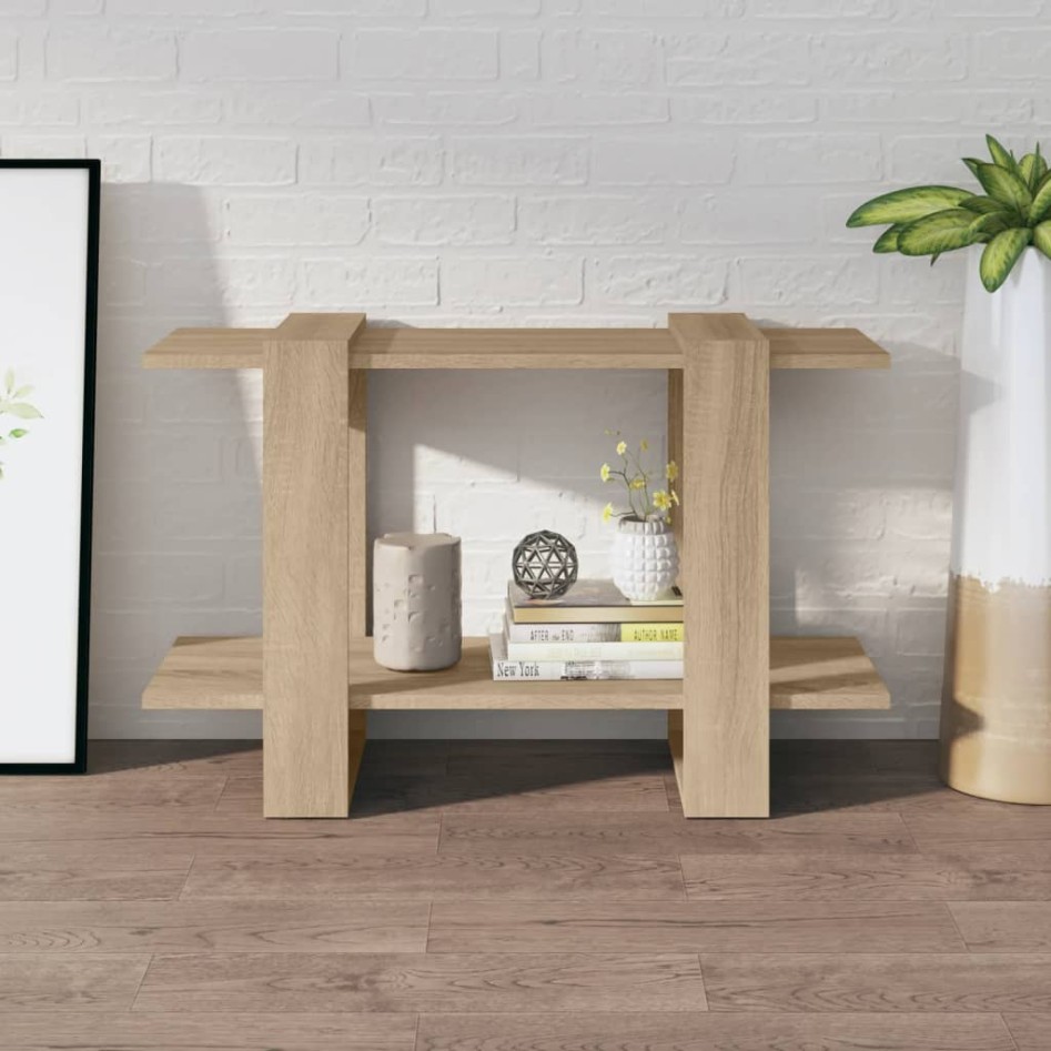 Estantería/divisor de espacios color roble Sonoma 80x30x51