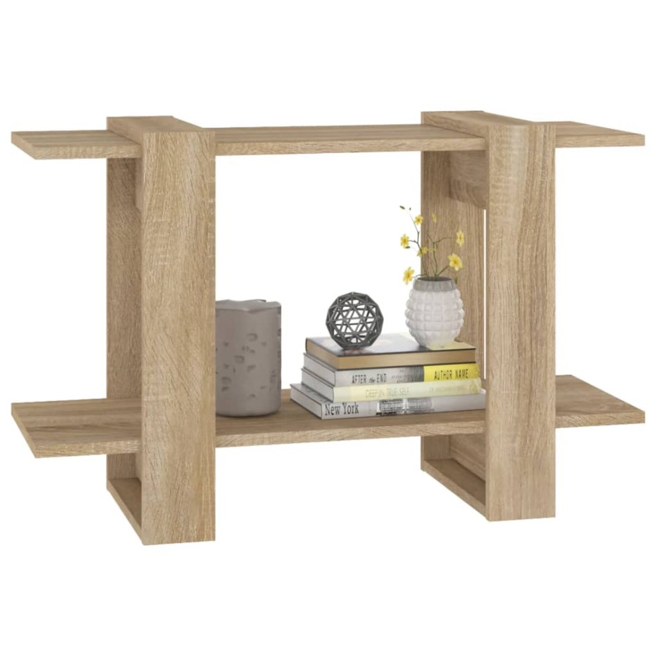 Estantería/divisor de espacios color roble Sonoma 80x30x51