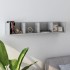 Estante de pared para CD contrachapada hormigón 100x18x18