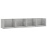 Estante de pared para CD contrachapada hormigón 100x18x18