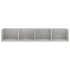Estante de pared para CD contrachapada hormigón 100x18x18