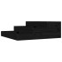 Jardinera de madera maciza de pino negro 78x78x27