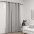 Cortina opaca con ojales look de lino gris 290x245