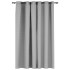 Cortina opaca con ojales look de lino gris 290x245