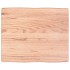 Tablero mesa madera tratada borde natural marrón 60x50x(2-6)