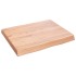Tablero mesa madera tratada borde natural marrón 60x50x(2-6)