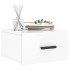 Mesitas de noche de pared 2 uds blanco brillo 35x35x20