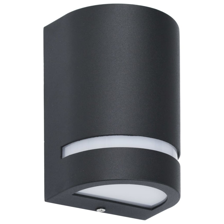 Lámparas de pared de exterior 2 uds 35 W negro