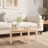 Mesa de centro de madera maciza de pino 87x48x35