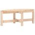 Mesa de centro de madera maciza de pino 87x48x35