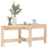 Mesa de centro de madera maciza de pino 87x48x35