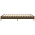 Estructura de cama box spring tela marrón 140x200