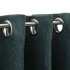 Cortinas opacas con ojales look de lino 2 pzas verde 140x175