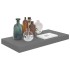 Estantes flotantes de pared 4 uds MDF negro brillo 50x23x3,8