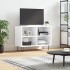 Mueble de TV madera de ingeniería blanco brillo 69,5x30x50