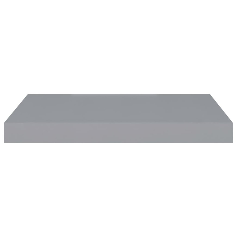 Estantes flotantes de pared 4 uds MDF gris 50x23x3,8