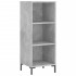Aparador de madera de ingeniería gris hormigón 34,5x32,5x90
