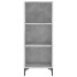 Aparador de madera de ingeniería gris hormigón 34,5x32,5x90