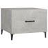 Mesa de centro con patas de metal gris hormigón 50x50x40