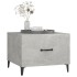 Mesa de centro con patas de metal gris hormigón 50x50x40