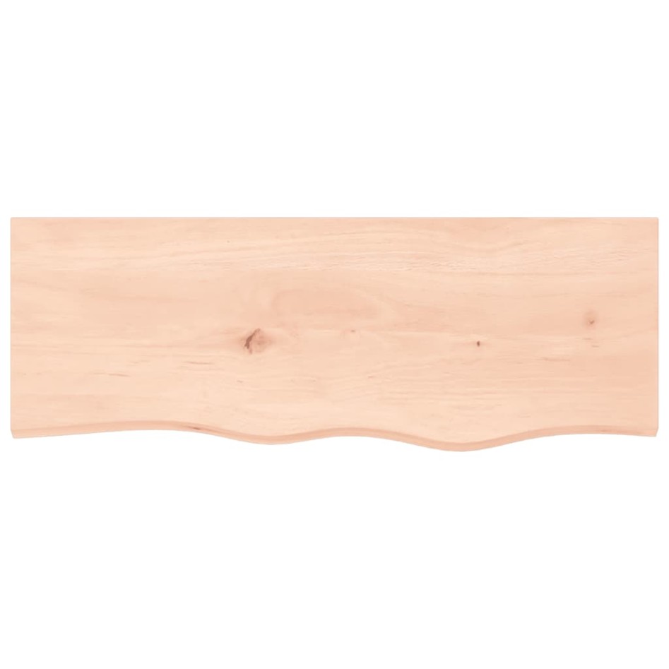 Estante de pared madera maciza roble sin tratar 80x30x(2-4)
