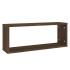 Estantes cúbicos de pared 4 uds madera roble marrón 60x15x23