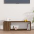 Mueble para TV madera contrachapada roble marrón 100x24x32