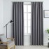 Cortinas opacas con ganchos 2 unidades gris 140x175