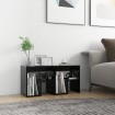 Mesitas de noche 2 uds madera contrachapada negro 40x30x40 cm
