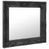 Espejo de pared estilo barroco negro 50x50