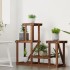 Soporte para flores madera maciza de abeto 90x25x73,5