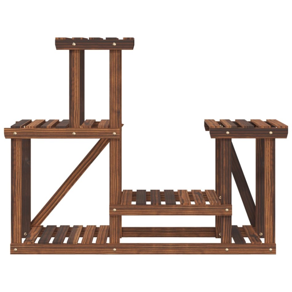 Soporte para flores madera maciza de abeto 90x25x73,5