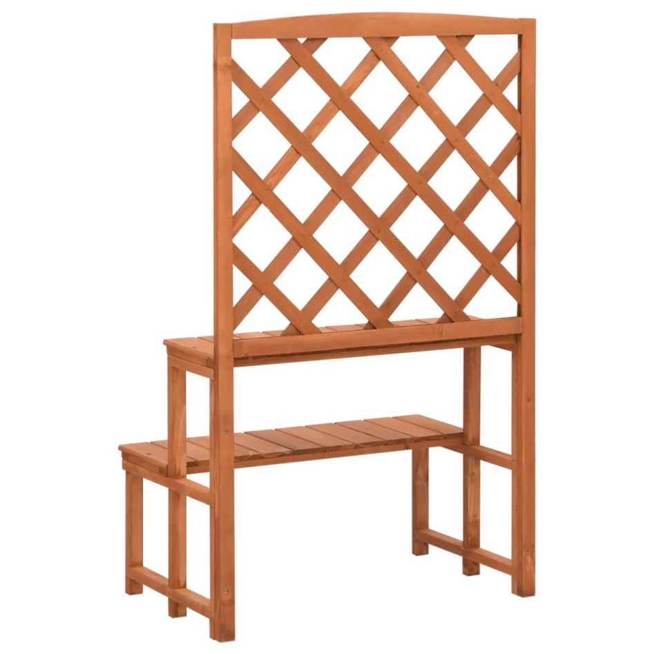 Soporte de plantas y enrejado madera de abeto 70x42x115