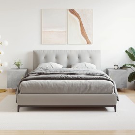 Mesitas noche 2 uds madera ingeniería gris hormigón 40x40x50