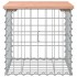 Banco jardín diseño gaviones madera abeto Douglas 43x44x42