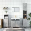 Armario de baño madera de ingeniería gris hormigón 58x33x60 cm