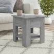 Mesa de centro madera de ingeniería gris Sonoma 40x40x42 cm