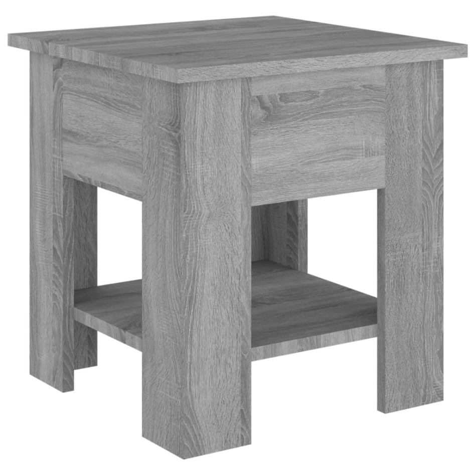 Mesa de centro madera de ingeniería gris Sonoma 40x40x42