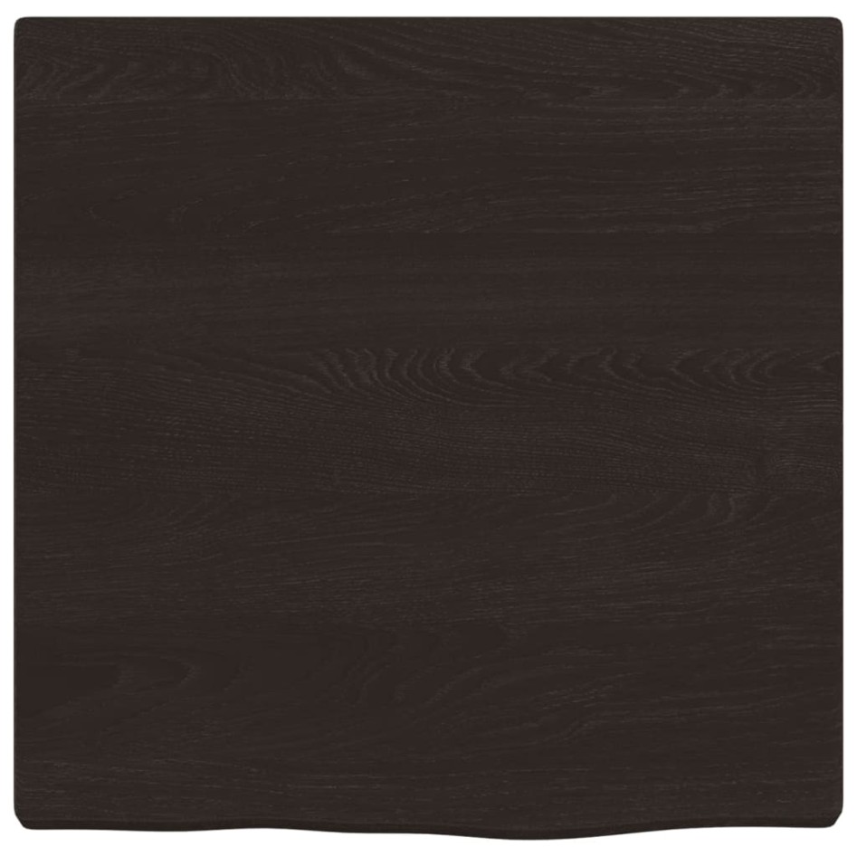Estante de pared madera roble tratada marrón oscuro 40x40x2
