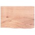 Encimera de baño madera maciza tratada marrón claro 60x40x2