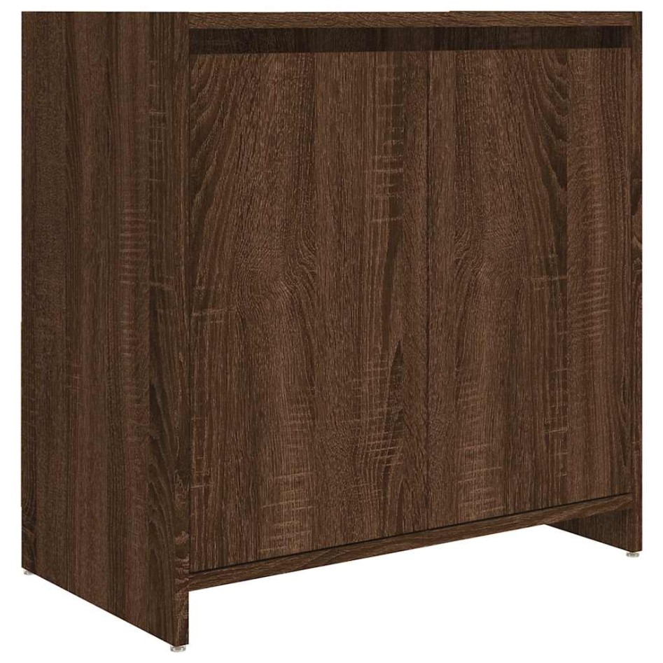 Armario de baño madera contrachapada marrón roble 60x33x61